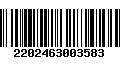 Código de Barras 2202463003583