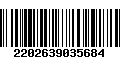 Código de Barras 2202639035684