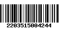 Código de Barras 2203515004244