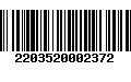 Código de Barras 2203520002372