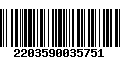 Código de Barras 2203590035751