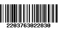 Código de Barras 2203763022830