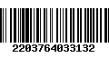 Código de Barras 2203764033132