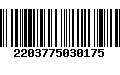 Código de Barras 2203775030175