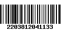 Código de Barras 2203812041133