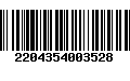 Código de Barras 2204354003528