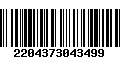 Código de Barras 2204373043499