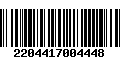 Código de Barras 2204417004448