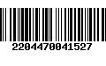 Código de Barras 2204470041527