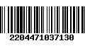 Código de Barras 2204471037130