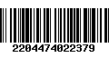 Código de Barras 2204474022379