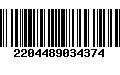 Código de Barras 2204489034374