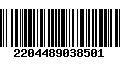 Código de Barras 2204489038501