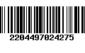 Código de Barras 2204497024275