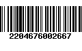 Código de Barras 2204676002667