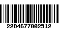 Código de Barras 2204677002512