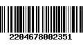 Código de Barras 2204678002351