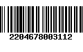 Código de Barras 2204678003112