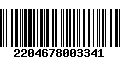 Código de Barras 2204678003341