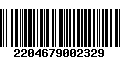 Código de Barras 2204679002329