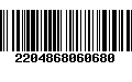 Código de Barras 2204868060680