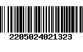 Código de Barras 2205024021323