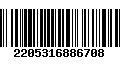 Código de Barras 2205316886708