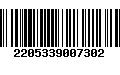 Código de Barras 2205339007302