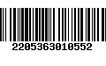 Código de Barras 2205363010552