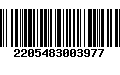 Código de Barras 2205483003977