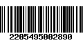 Código de Barras 2205495002890