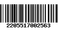 Código de Barras 2205517002563