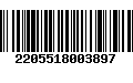 Código de Barras 2205518003897