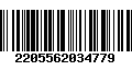 Código de Barras 2205562034779