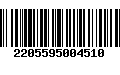 Código de Barras 2205595004510