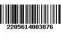 Código de Barras 2205614003876