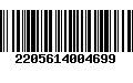 Código de Barras 2205614004699