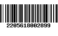 Código de Barras 2205618002899