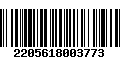 Código de Barras 2205618003773