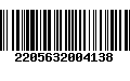 Código de Barras 2205632004138