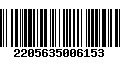 Código de Barras 2205635006153