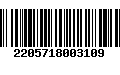 Código de Barras 2205718003109