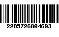 Código de Barras 2205726004693