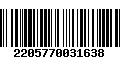 Código de Barras 2205770031638