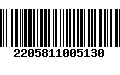 Código de Barras 2205811005130