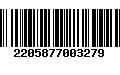 Código de Barras 2205877003279