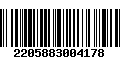 Código de Barras 2205883004178