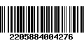 Código de Barras 2205884004276