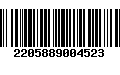 Código de Barras 2205889004523