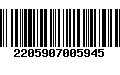 Código de Barras 2205907005945